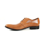 Кафяви официални мъжки обувки, естествена кожа - елегантни обувки за целогодишно ползване N 100018157